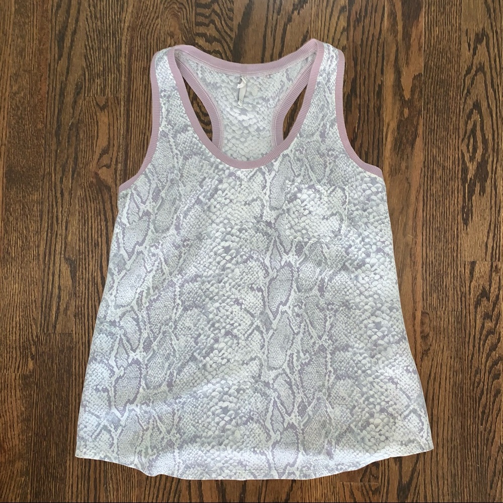 Joie Silk Snakeskin Racerback Tank